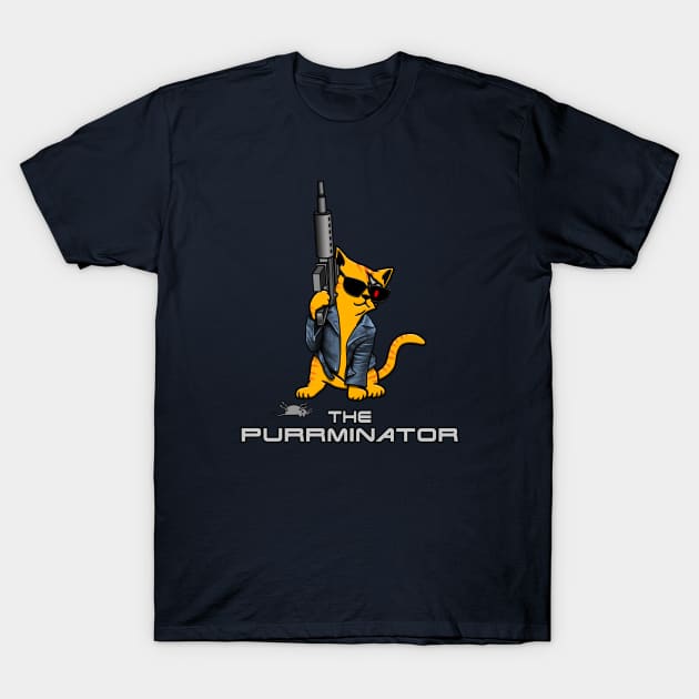 The Purrminator T-Shirt by BoneheadGraphix